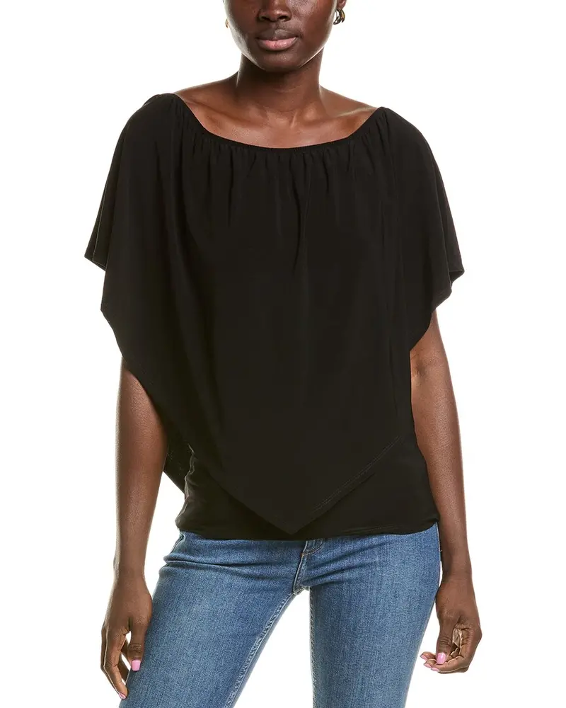 Joseph Ribkoff Off-The-Shoulder Overlay Top 1