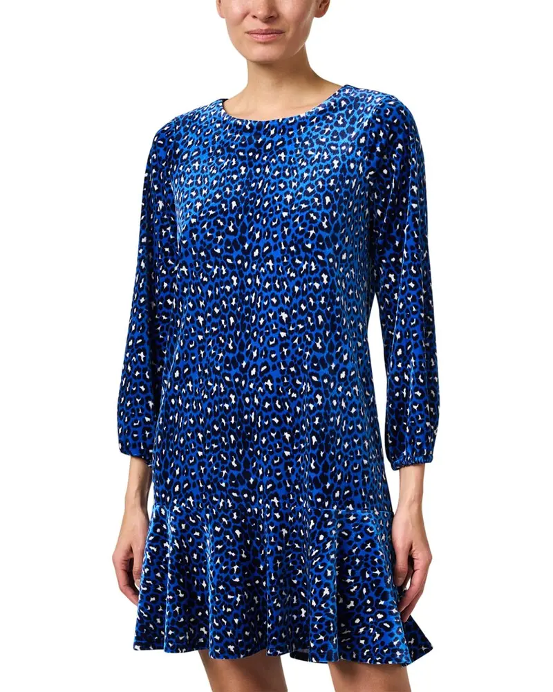 Jude Connally Sadie Print Velvet Dress 1
