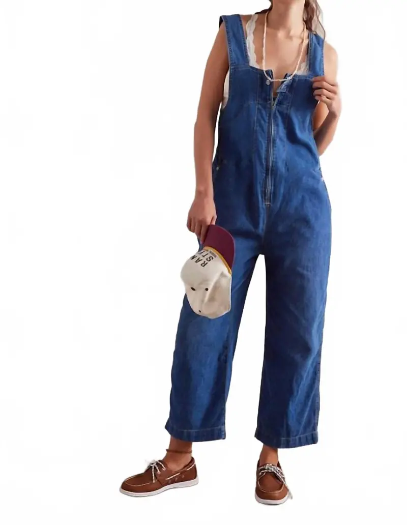 Jude One Piece Romper In Indigo 1