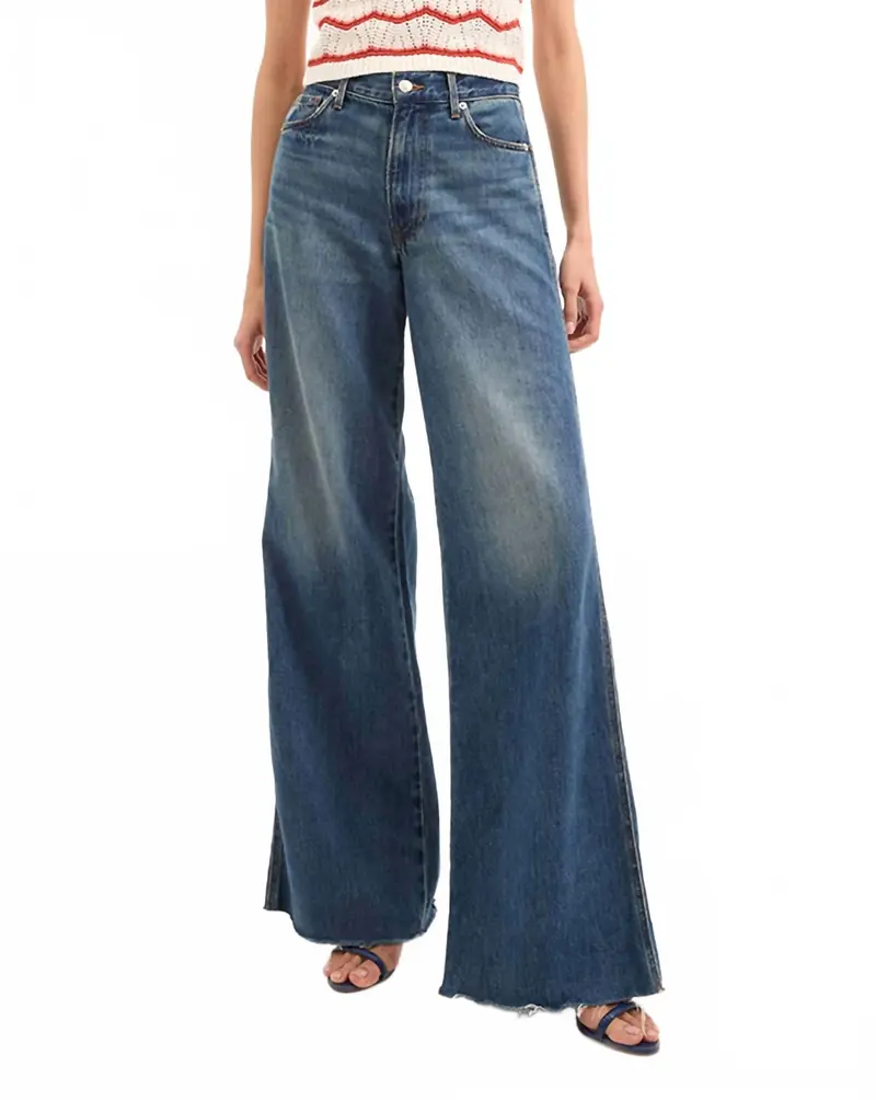 Kasey Mid Rise Wide-Leg Jean In Bandit 1