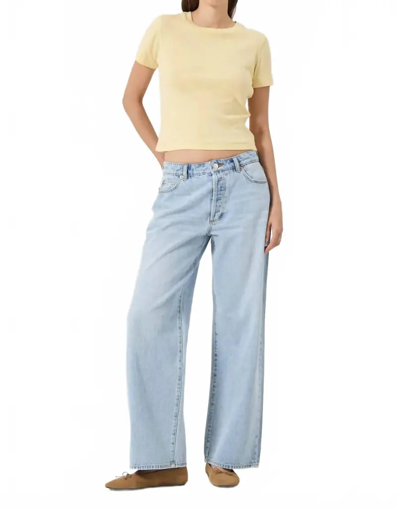 Kate Mid Rise Baggy Jean In Breezy Blue 1