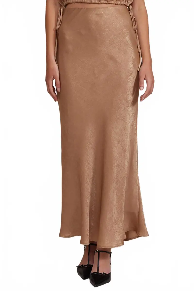 Katianna Maxi Skirt In Gold 1