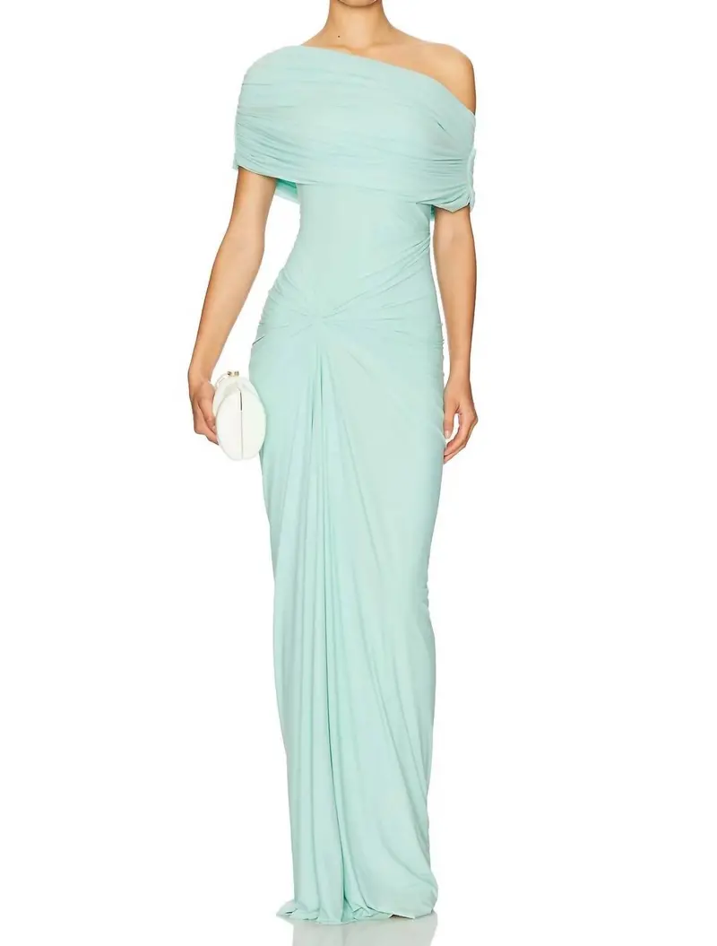 Katya Maxi Dress In Green 1