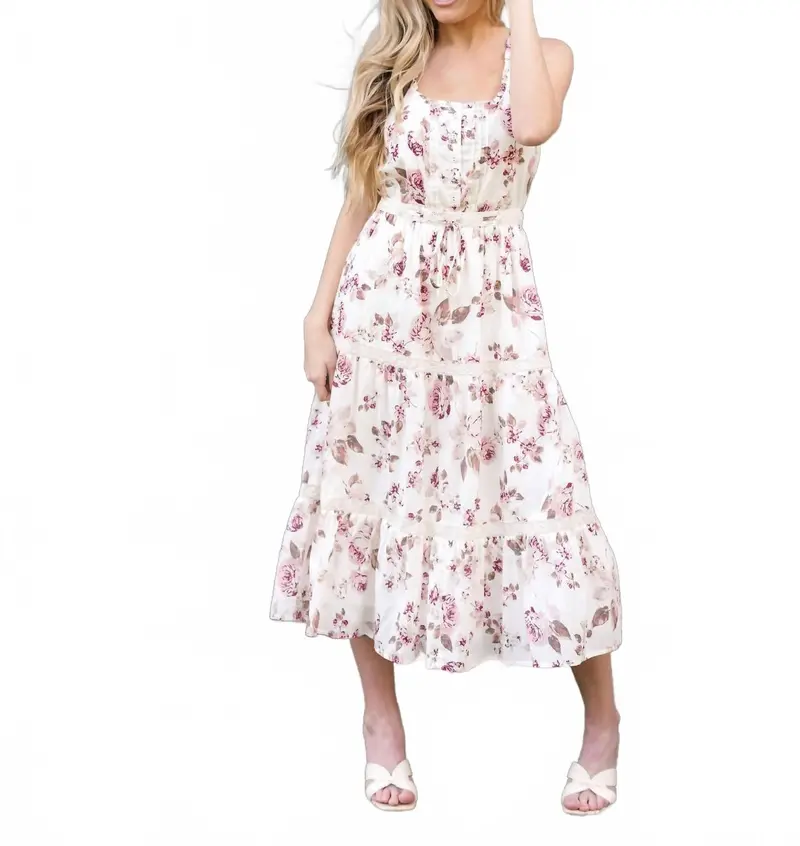 Kayla Dress In Beige 1