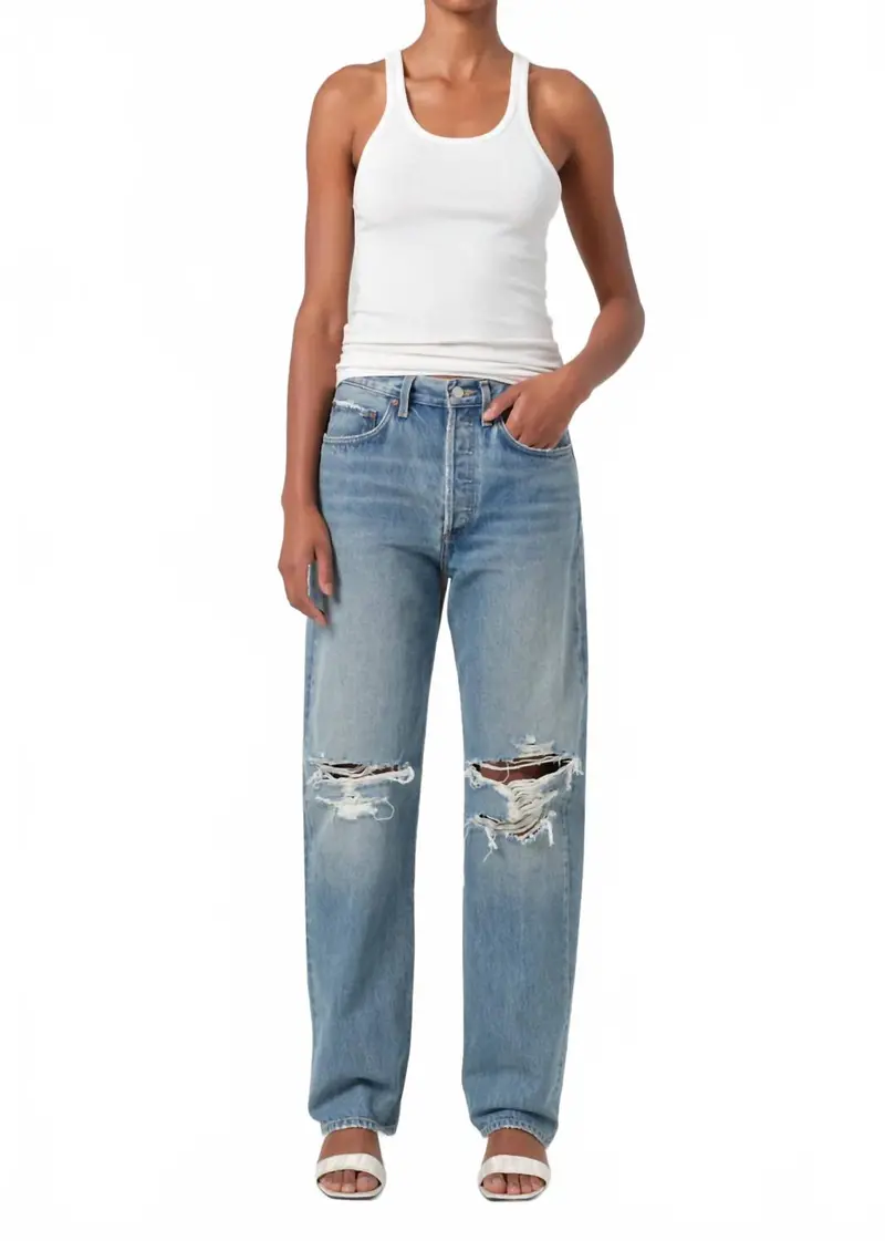 Kelly High Rise Jeans In Backdrop 1