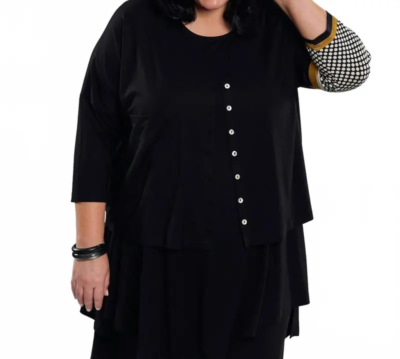 Kenna Crop Cardigan - Plus In Circles 1