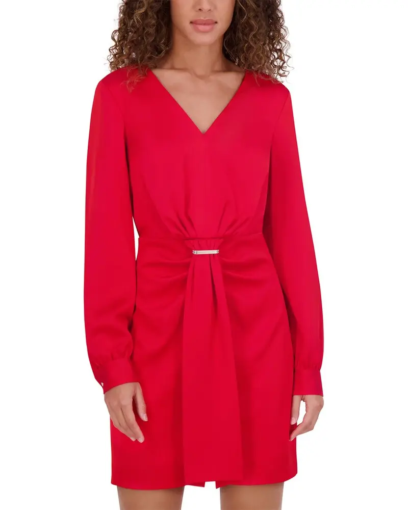 Kensie Matte Satin Mini Dress 1
