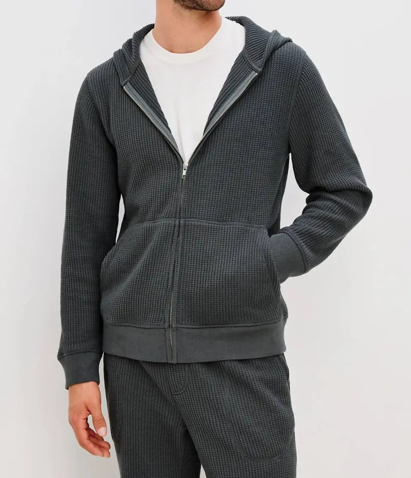Kenton Zip Up Jacket In Ink 1