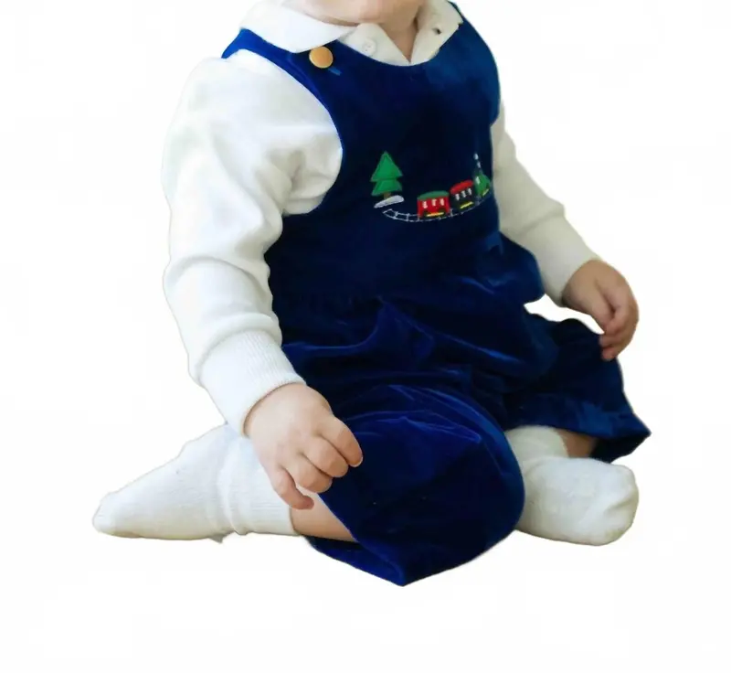 Kid's Long Sleeved Polo In White 1