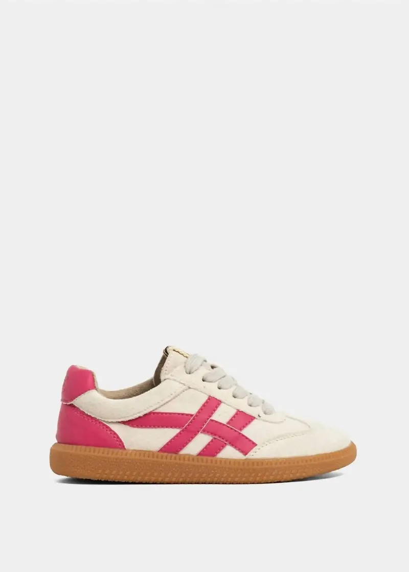 Kids Sasha Mini Sneakers In Stone 1