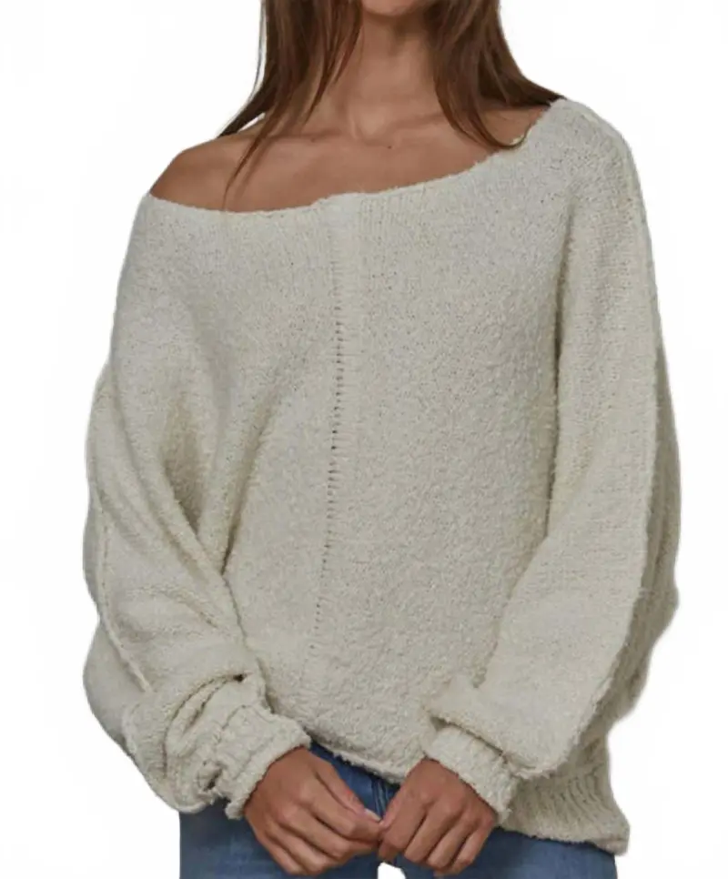 Knit Lighter Reyes Sweater In Cream 1