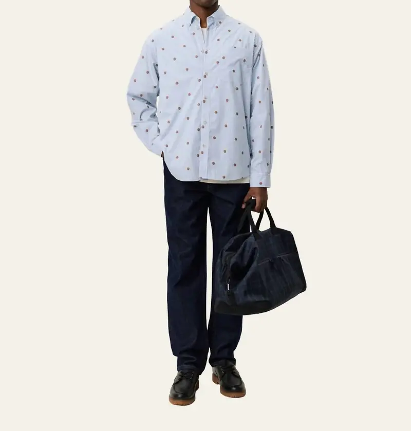 Kolton Stripe Basketball Shirt In Allure 1