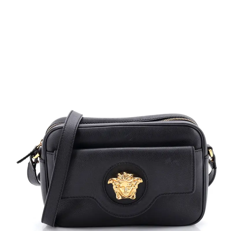 La Medusa Flap Pocket Camera Bag Leather Small 1