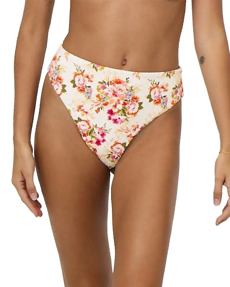 La Porte Monica High-Waisted Cheeky Bikini Bottom 1