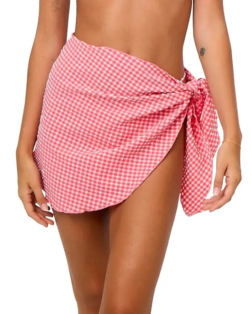La Porte Short Tie-Side Sarong Coverup 1