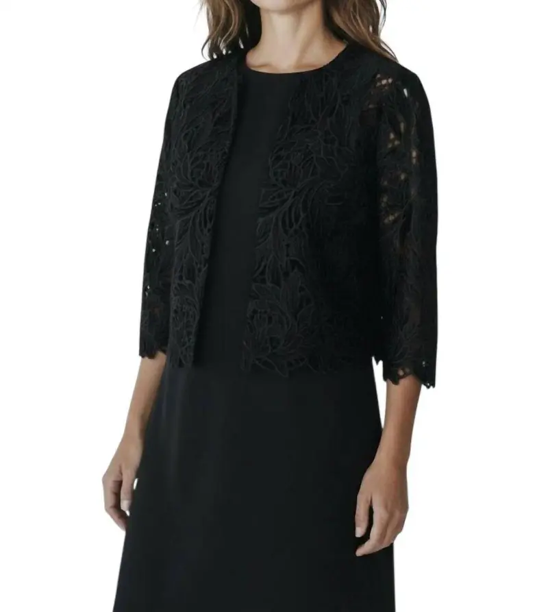 Lace Top In Black 1