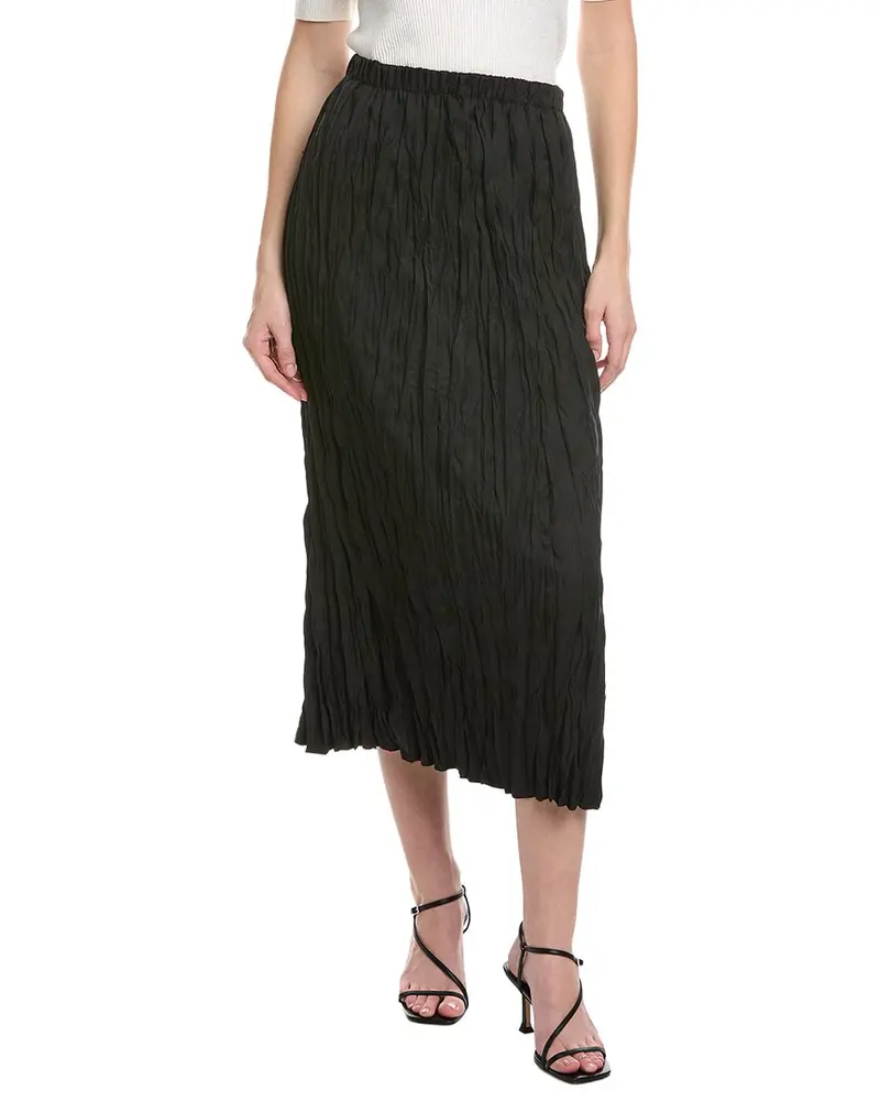 Lafayette 148 New York Crinkle Midi Skirt 1