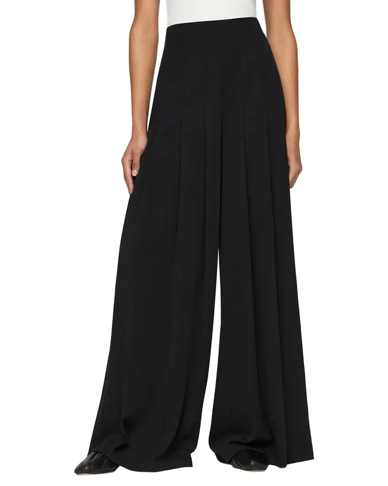 Lafayette 148 New York Leland Knife Pleat Wide Leg Pant 1