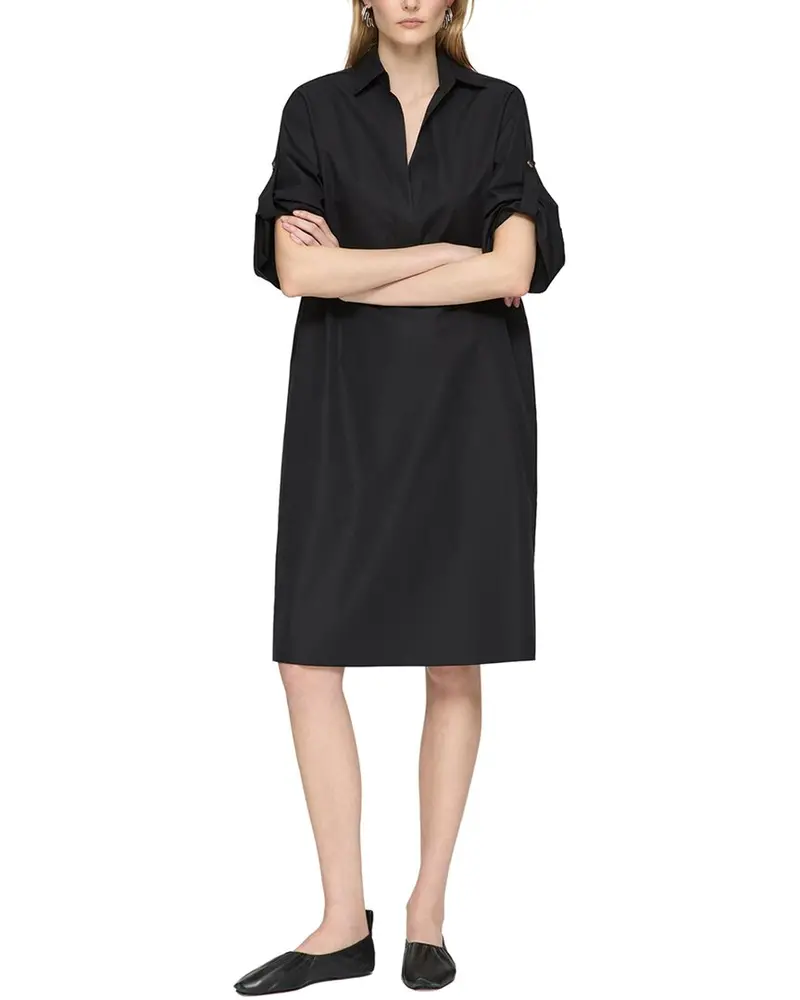 Lafayette 148 New York Plus W Tab Sleeve Popover Dress 1