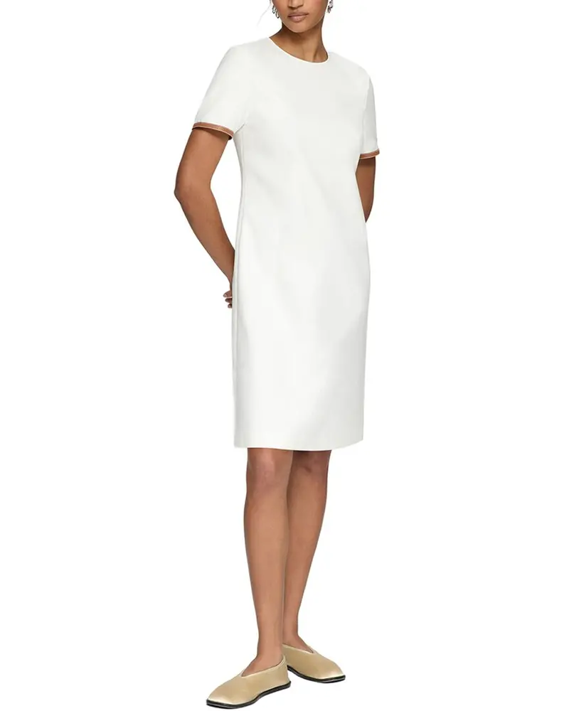 Lafayette 148 New York Short Sleeve A-Line Dress 1