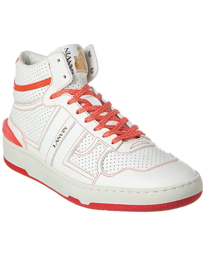 Lanvin Clay Leather High-Top Sneaker 1