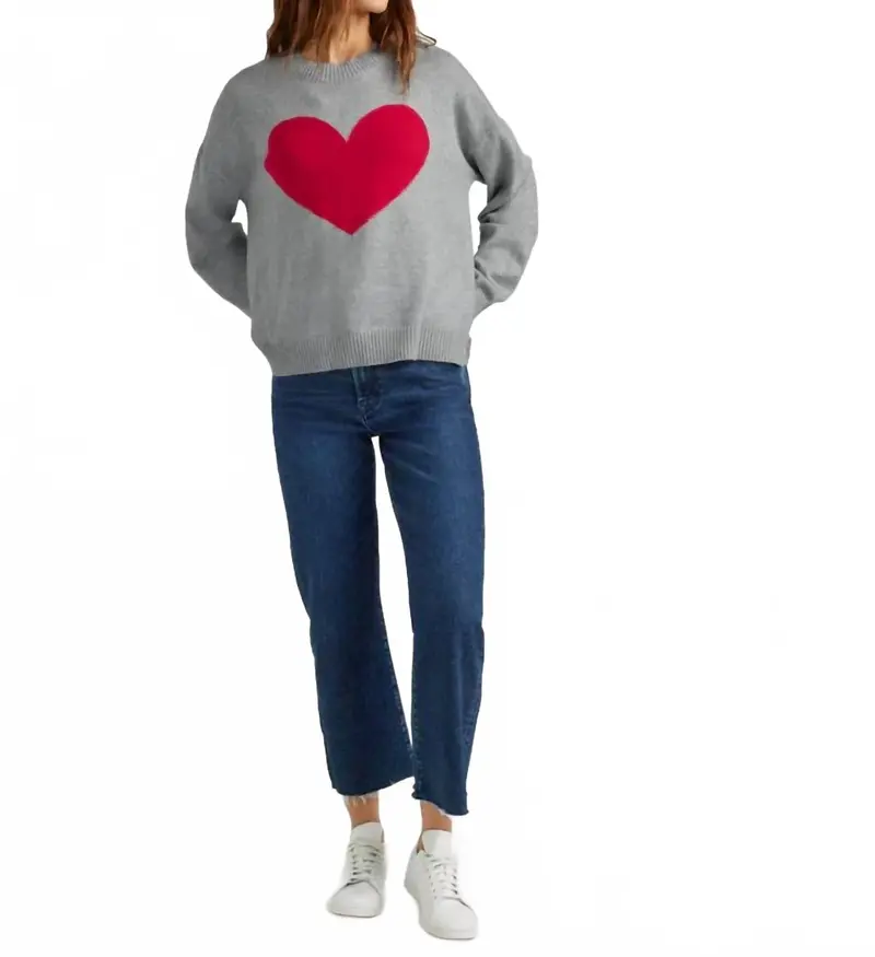 Layton Love Sweater In Grey 1