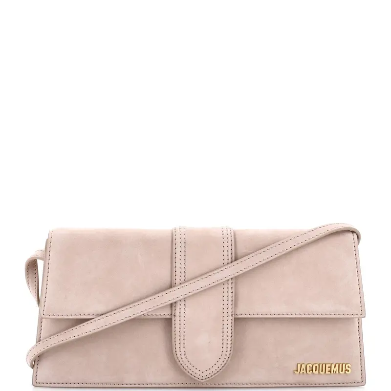 Le Bambino Flap Shoulder Bag Suede Long 1