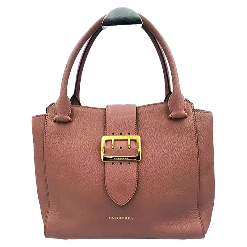 Leather Grainy Buckle Two-Way Bag 1