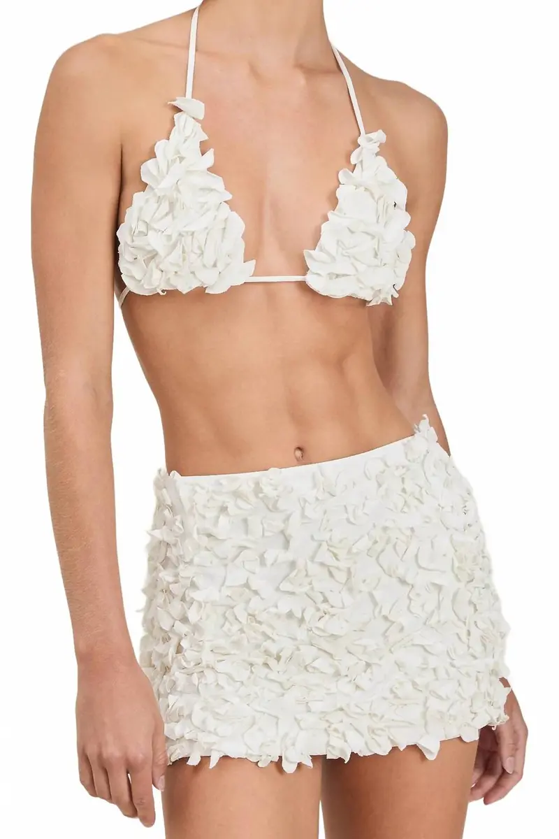 Leena Mini Skirt In White 1