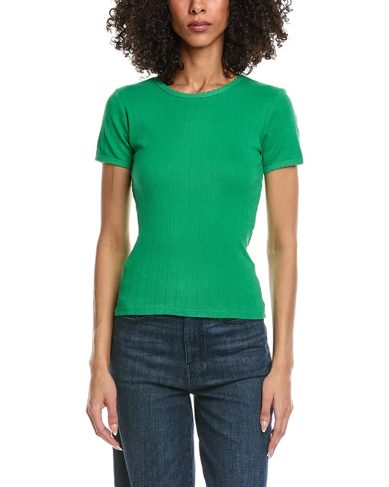 Leset Pointelle Slim Fit T-Shirt 1