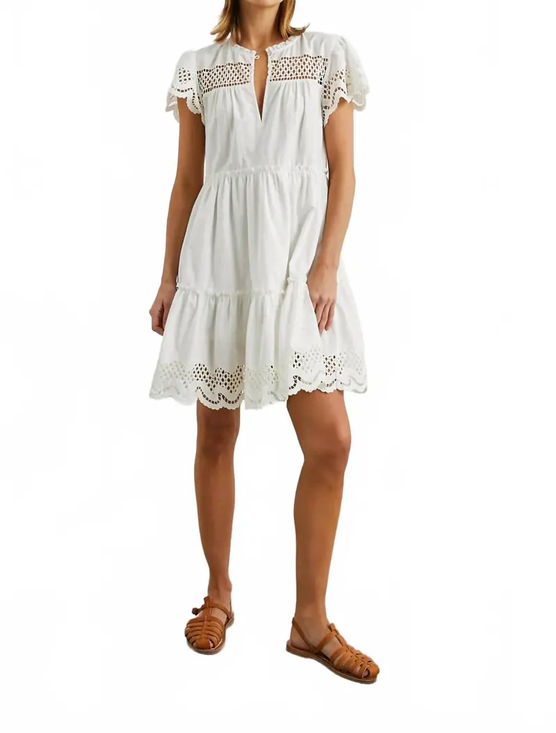 Lettie Casual Dress In White 1
