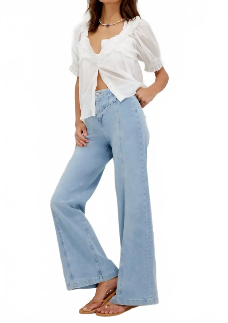 Libre Wide Leg Jean In Palermo 1