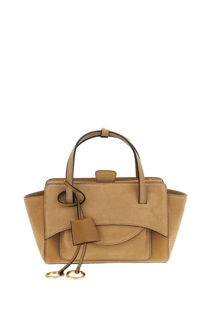 Light Brown Flap S Suede Crossbody Bag 1