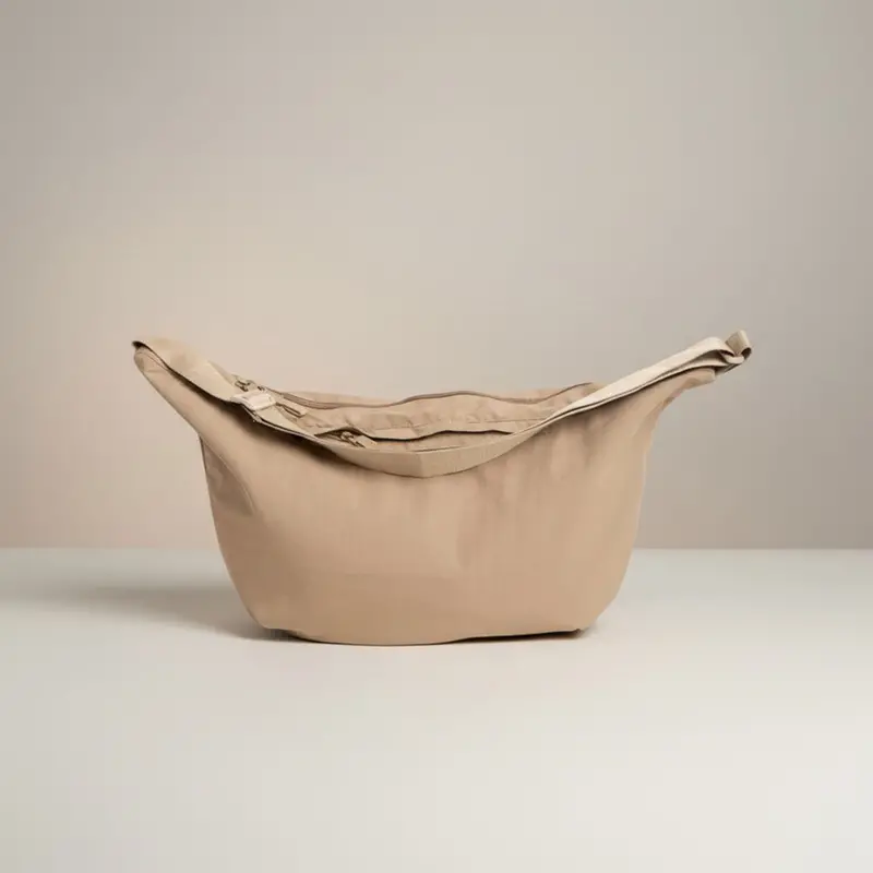 Lightweight Solid Slouchy Sling Shoulder Crossbody Bag 1