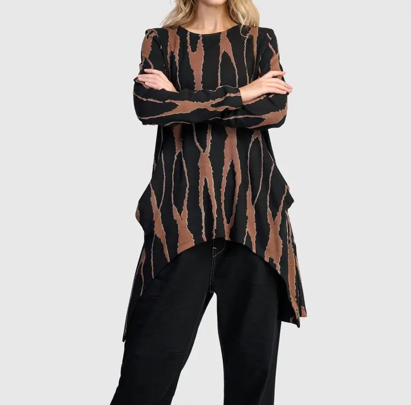 Lignette Pockets Top In Wood 1