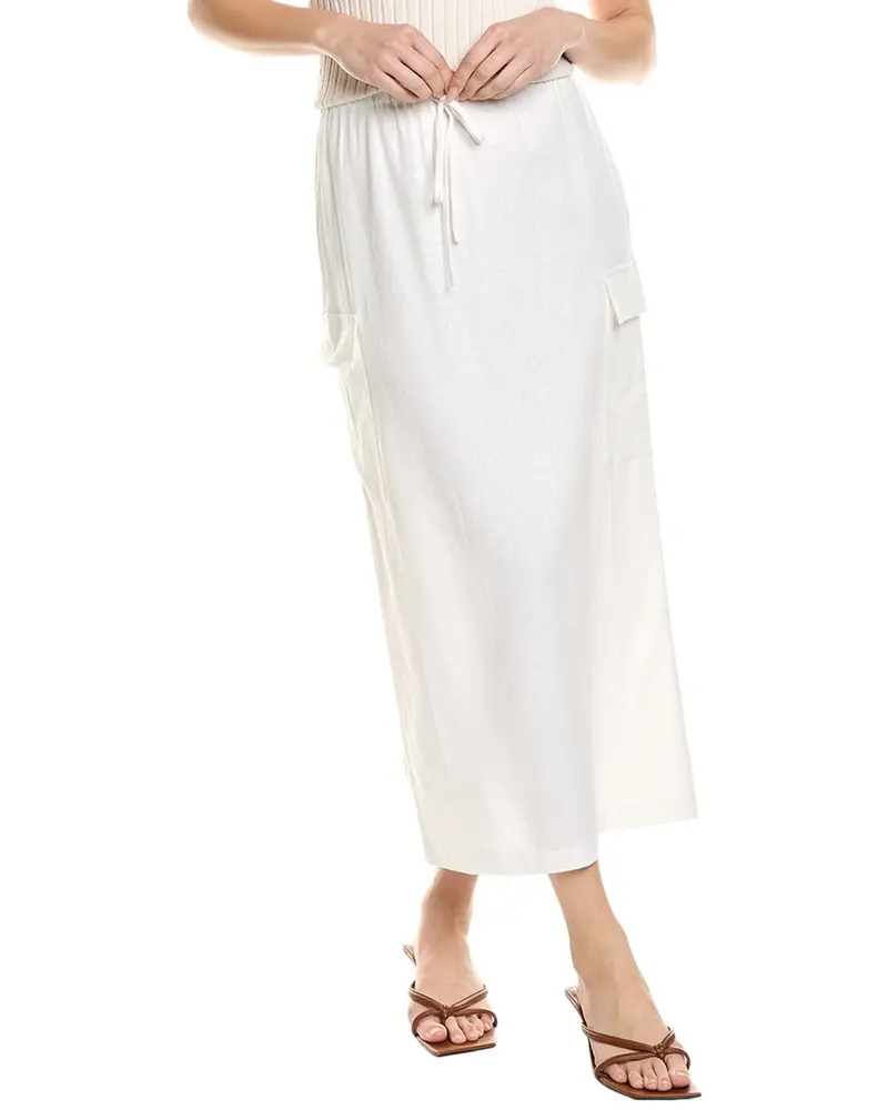 Lna Camille Linen-Blend Skirt 1