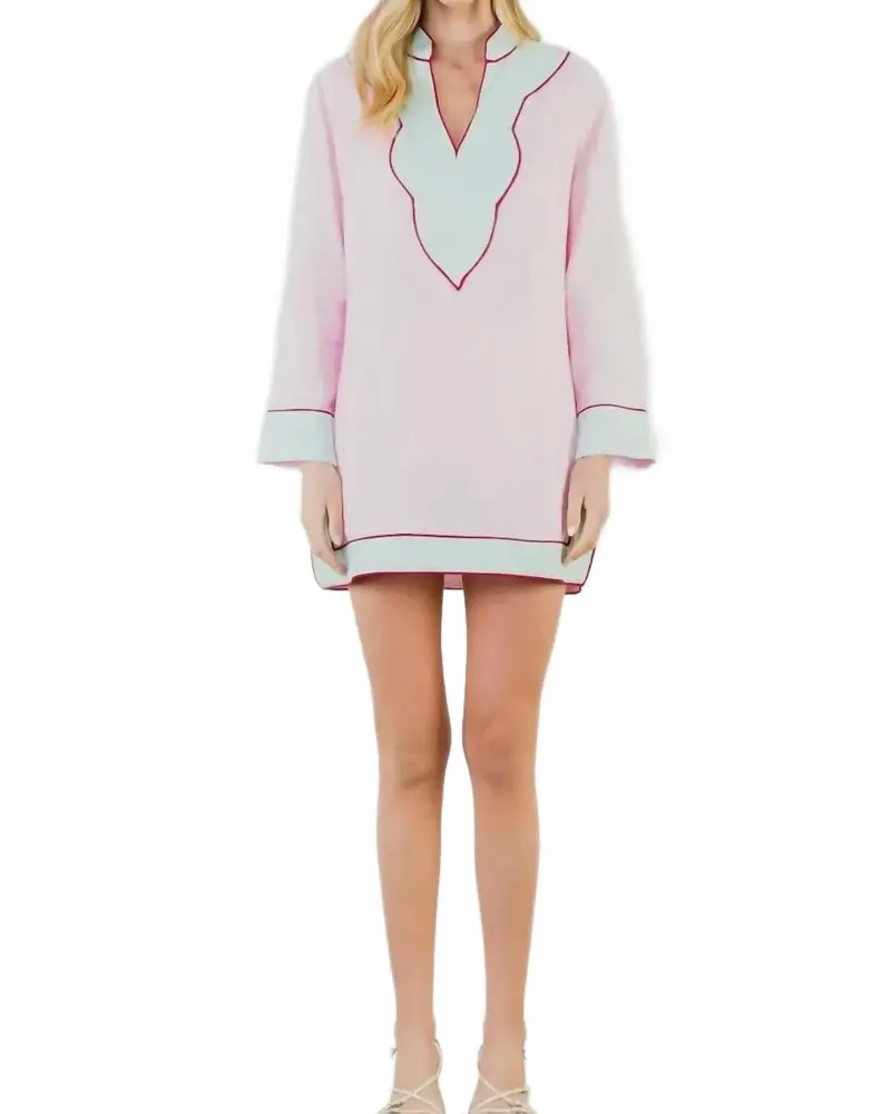 Lola Mini Dress In Pink 1