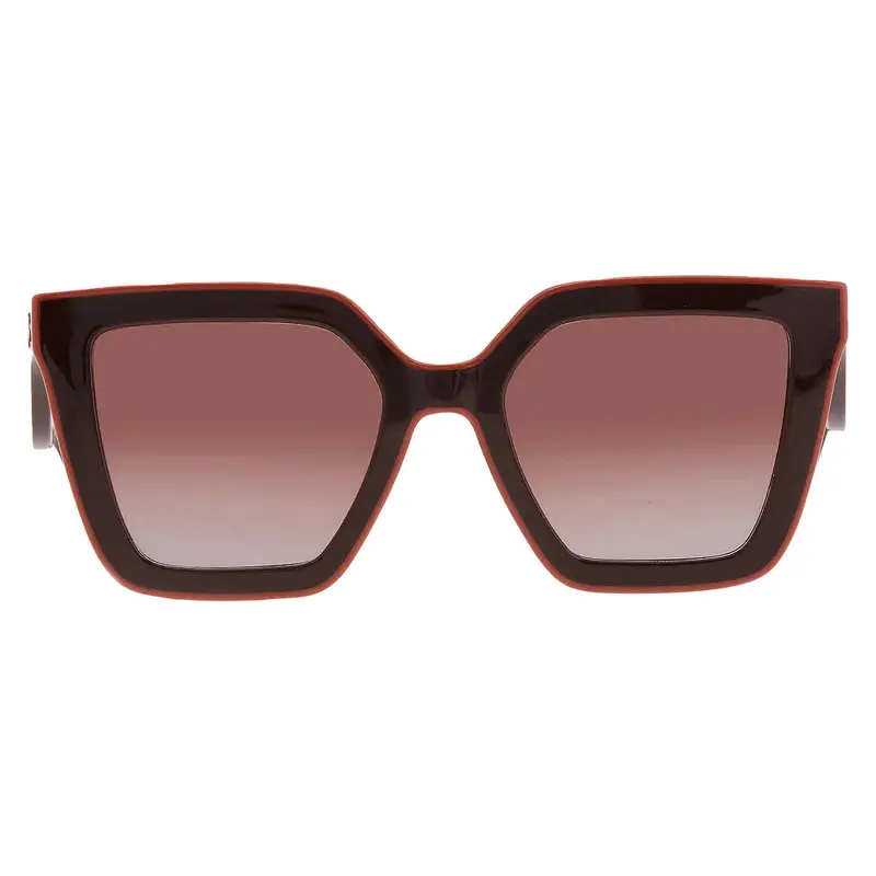 Longchamp Brown Gradient Irregular Ladies Sunglasses Lo792s 200 53 1