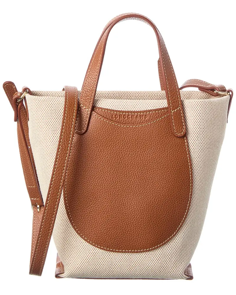 Longchamp Epure Canvas & Leather Crossbody 1