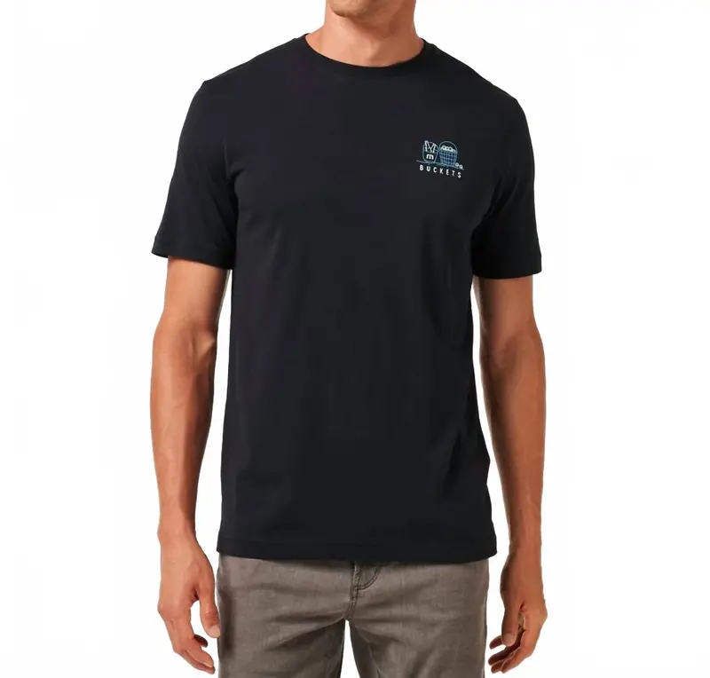 Lost Buckets Short Sleeve Tee In Black 1
