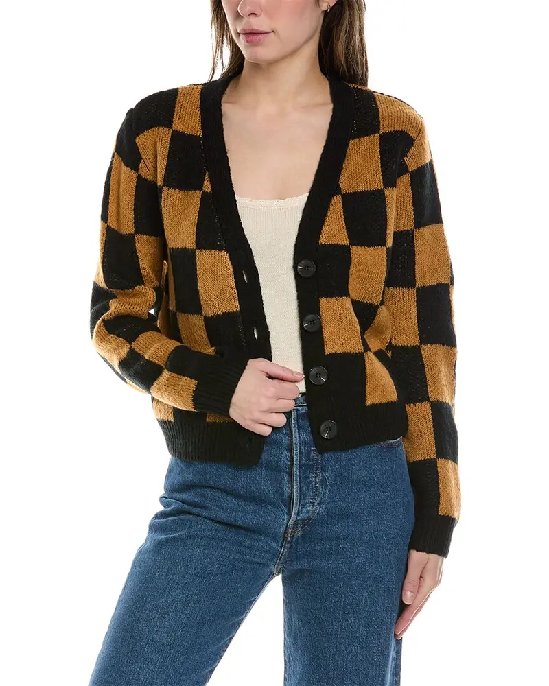 Lost + Wander Checkered Slim Cardigan 1