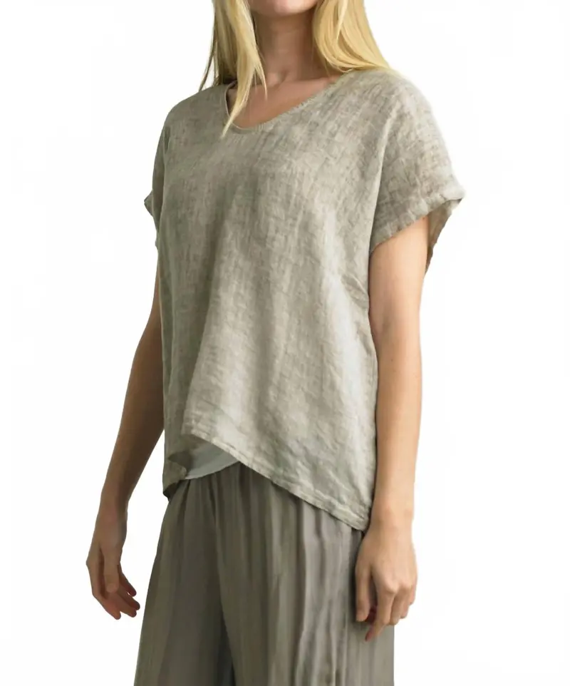 Love Me At My Best Scoop Neck Top In Beige 1