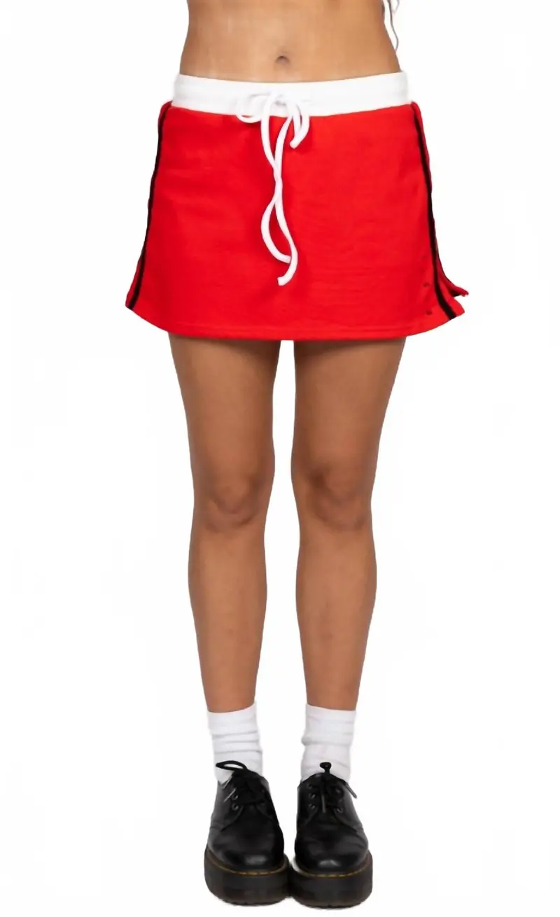 Lucy Mini Skort In Red 1