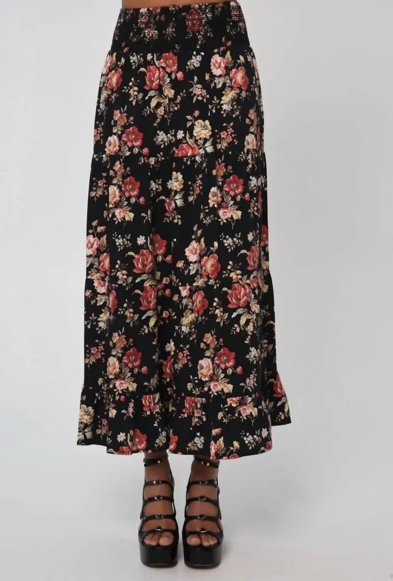 Luelle Skirt In Bonnard Floral 1