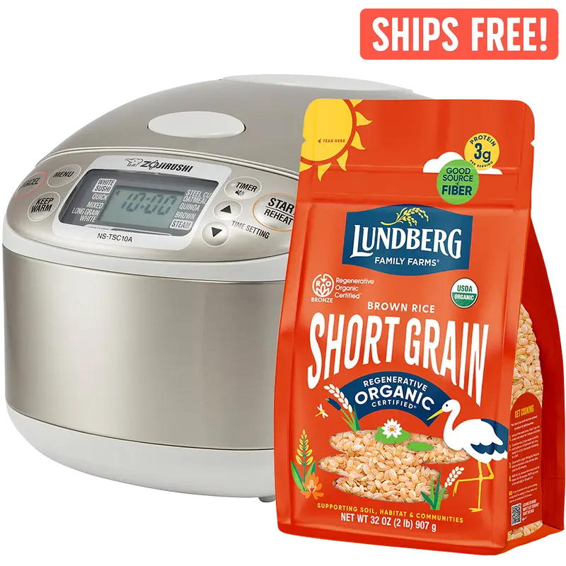 Lundberg X Zojirushi, Short Grain Brown Rice 1