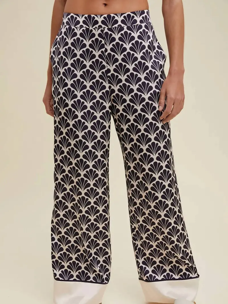 Lux Pant In Ecru/Black 1