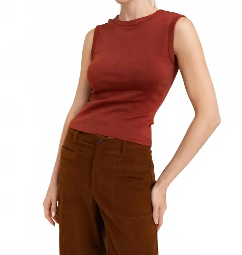 Lydia Tank Top In Henna 1