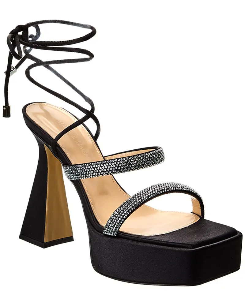 Mach & Mach Devon Satin Platform Sandal 1