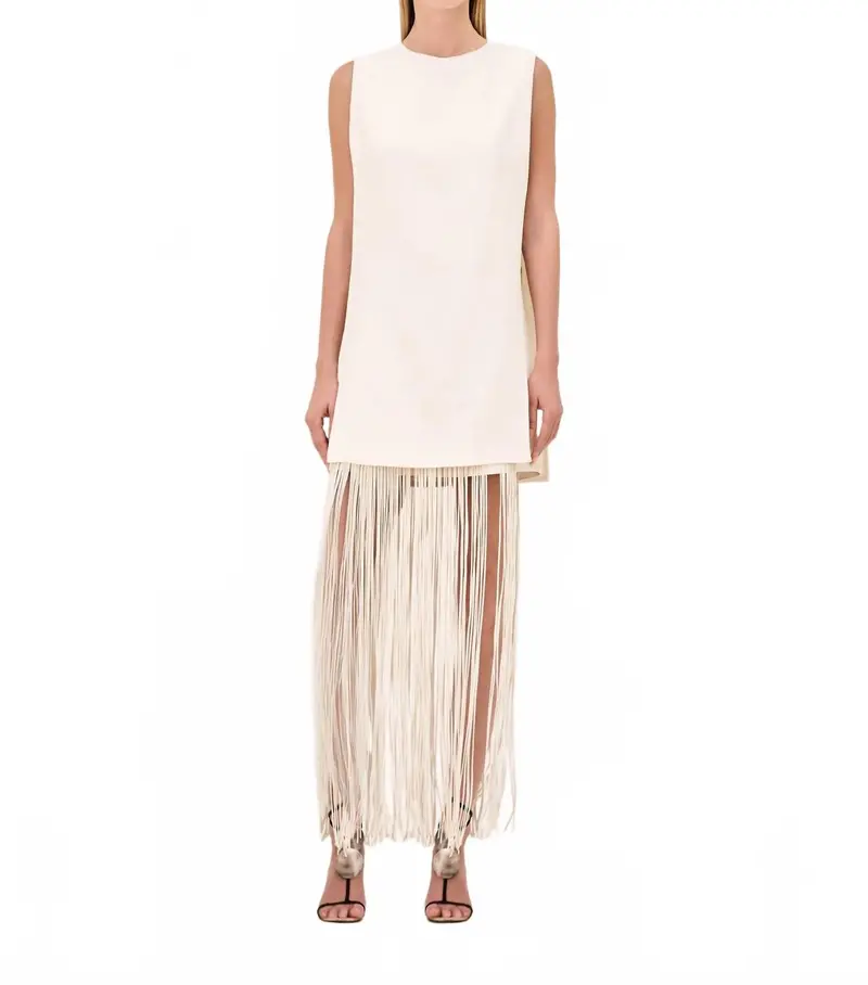 Mackenzie Mini Dress In Off White 1