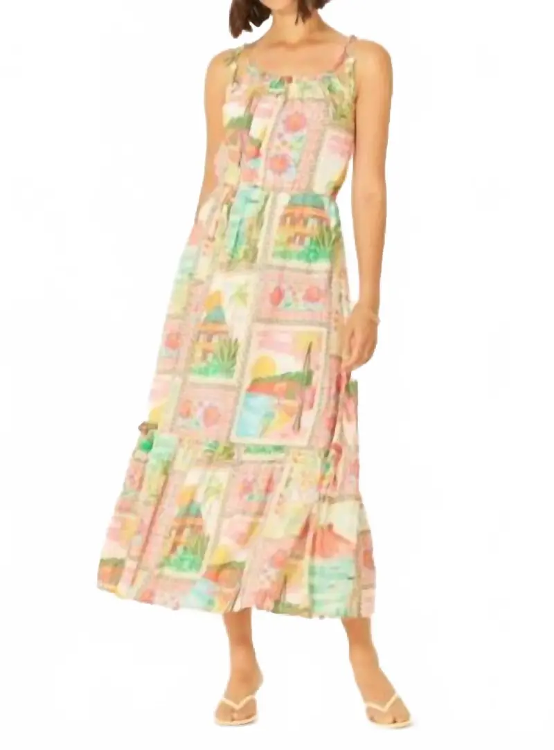 Maddison Midi Dress In Mr Capri 1